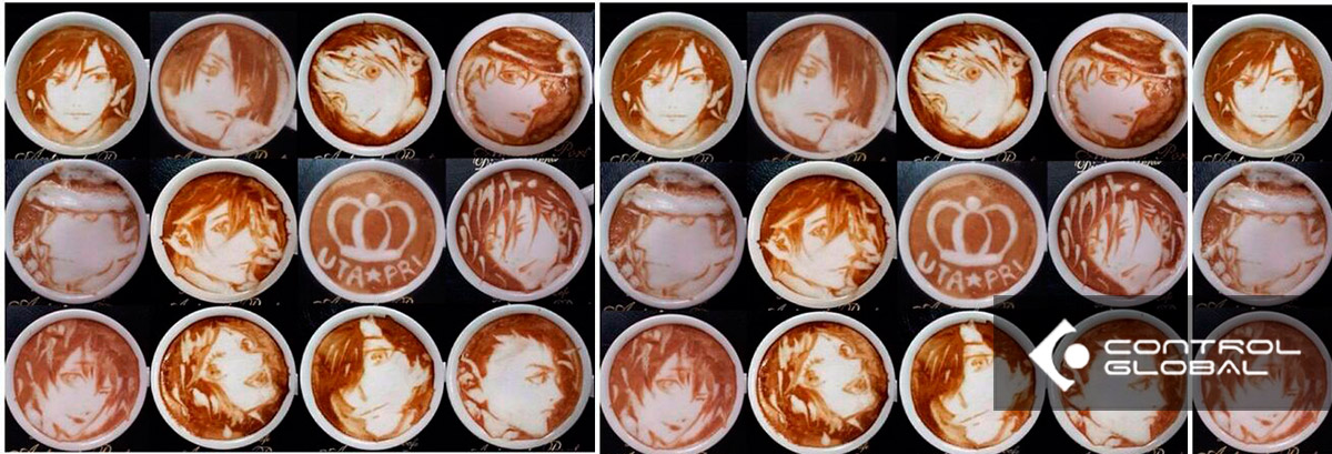 Expendedora de café con rostros